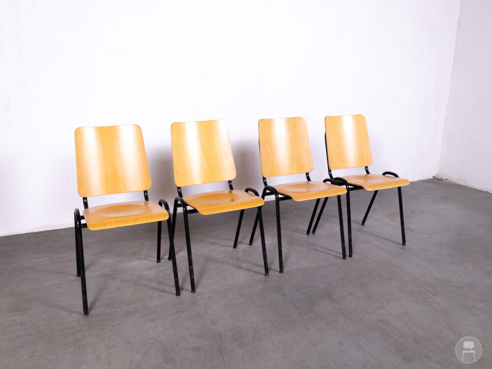 1 set 4 stuks Schoolstoel Marie