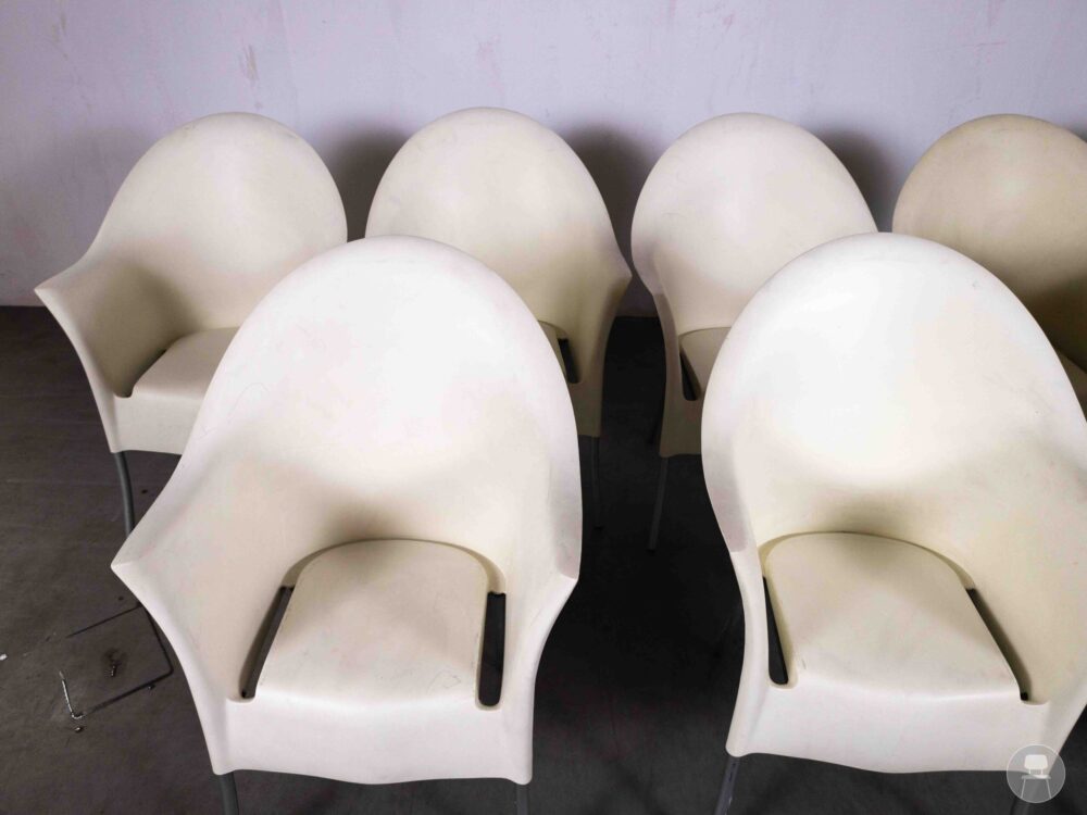 1 set 8 stuks Terrasstoel Lord Yo creme
