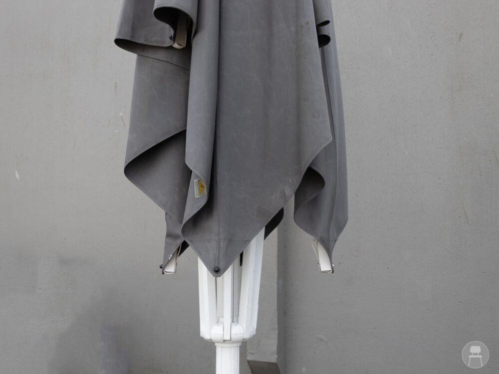 Parasol Doelen grijs zonder voet 380x380cm - Afbeelding 6