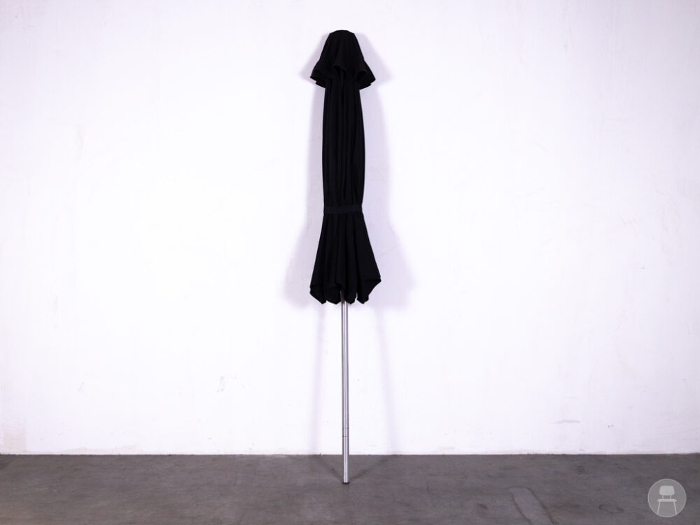 Parasol David zwart 270cm rond