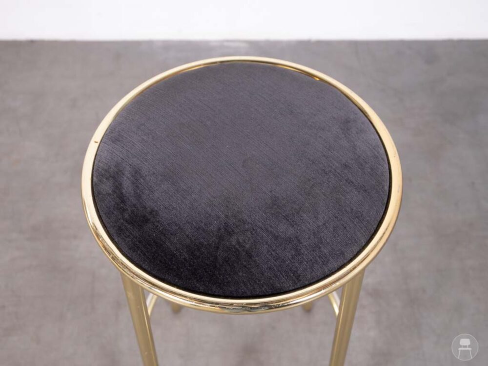 Barkruk Emmely velvet antraciet