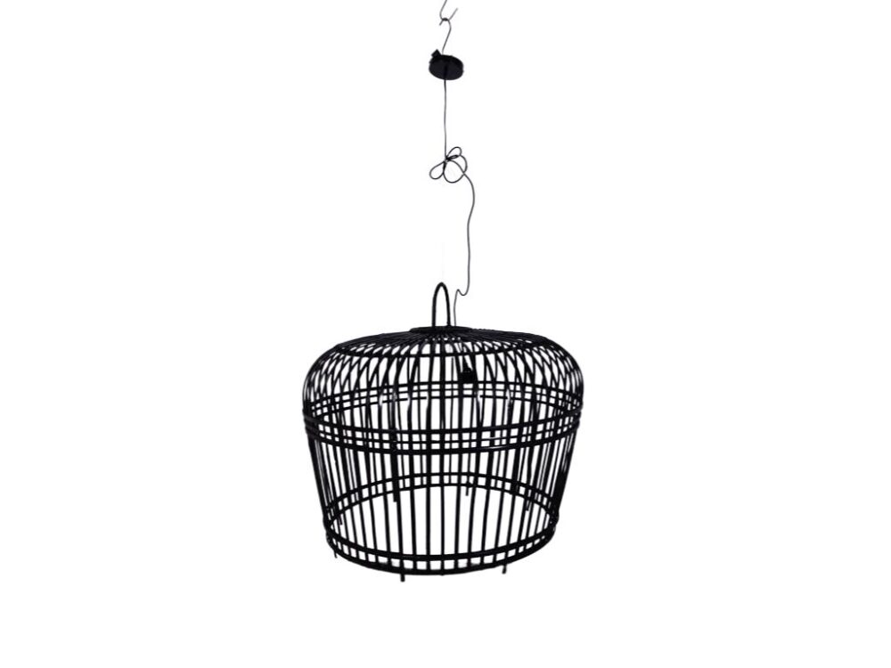 Hanglamp Mira zwart 90cm rond NIEUW