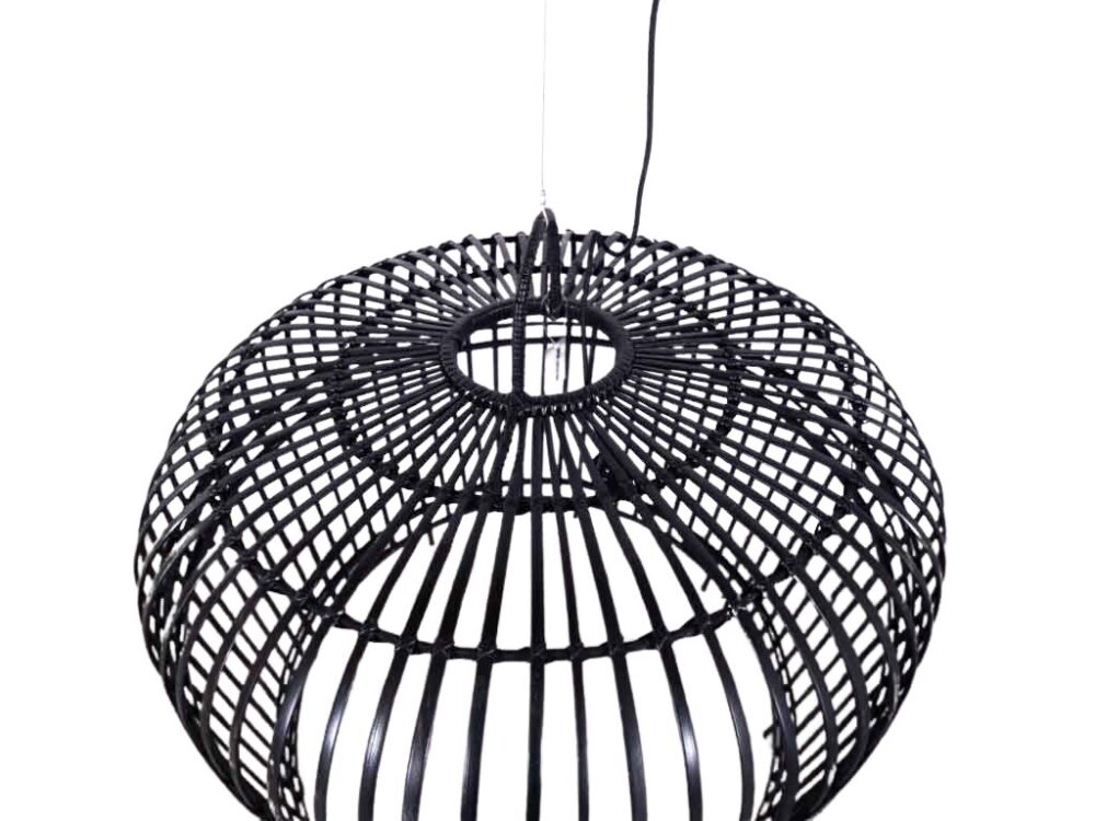 Hanglamp Mira zwart 90cm rond NIEUW