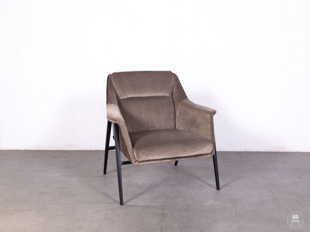 Horecafauteuil Cleveland velvet bruin Satelliet