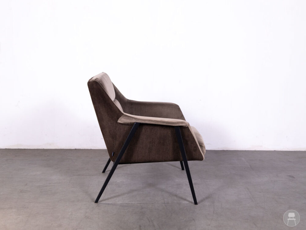 Horecafauteuil Cleveland velvet bruin Satelliet