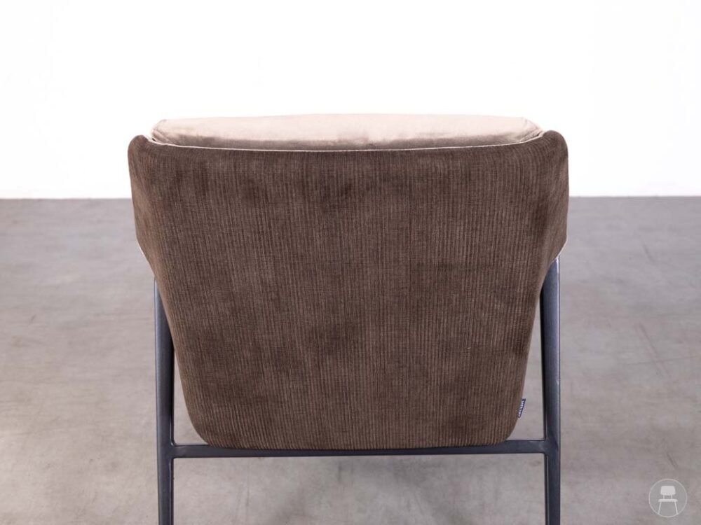 Horecafauteuil Cleveland velvet bruin Satelliet