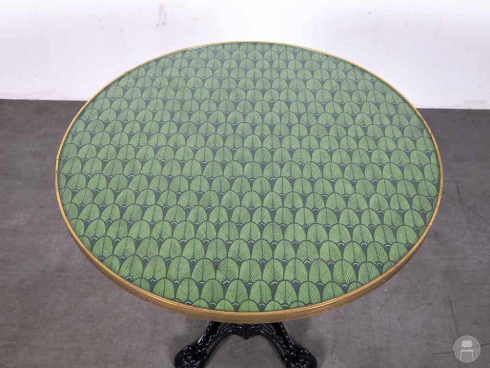 Horecatafel Leaf groen 85cm rond