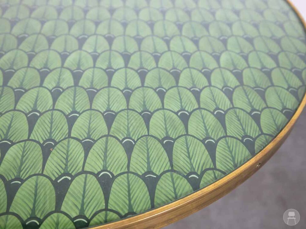 Horecatafel Leaf groen 85cm rond