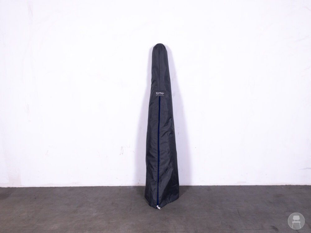 Parasol Raffia klein wit 170cm rond