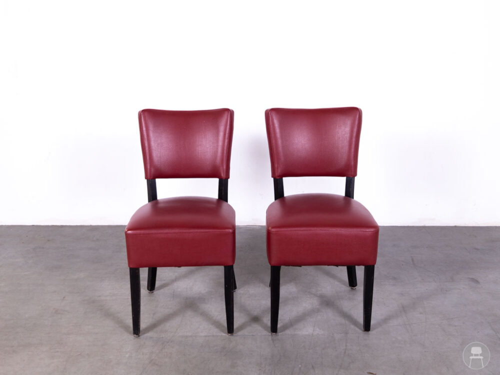 1 set 2 stuks Horecastoel Lisa rood