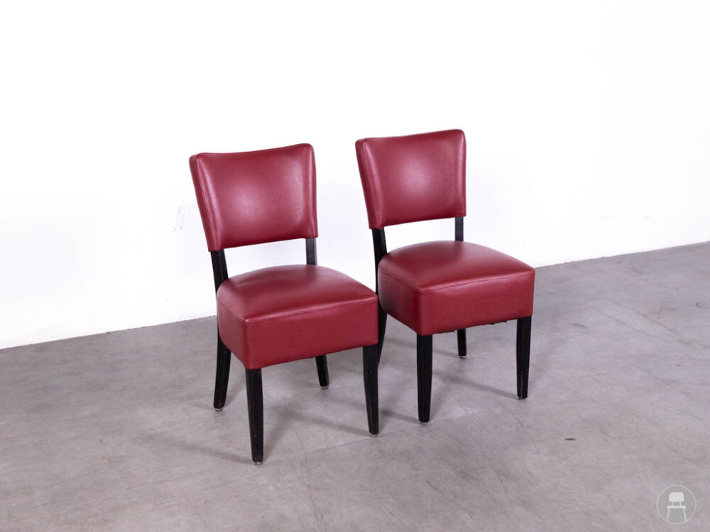 1 set 2 stuks Horecastoel Lisa rood