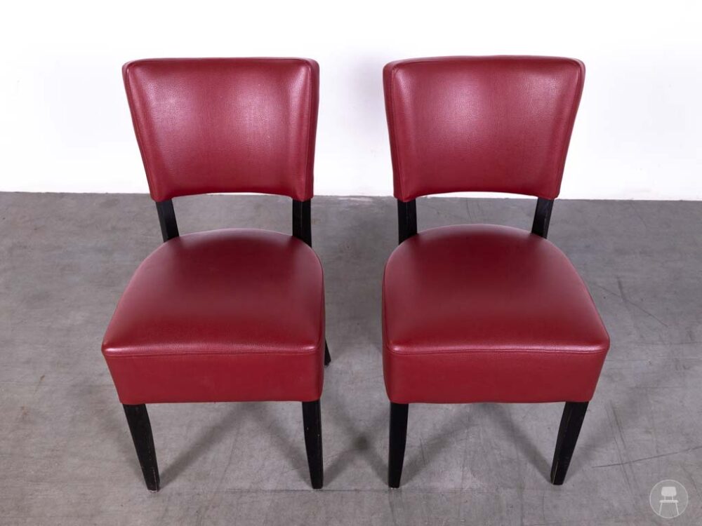 1 set 2 stuks Horecastoel Lisa rood