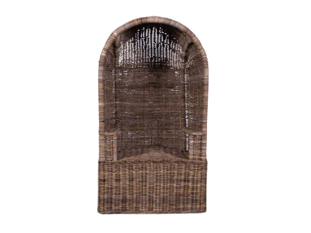 Strandstoel Rotan Dirk grijs NIEUW