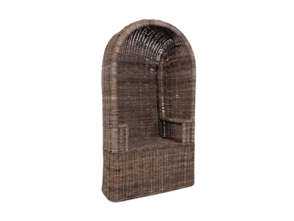 Strandstoel Rotan Dirk grijs NIEUW