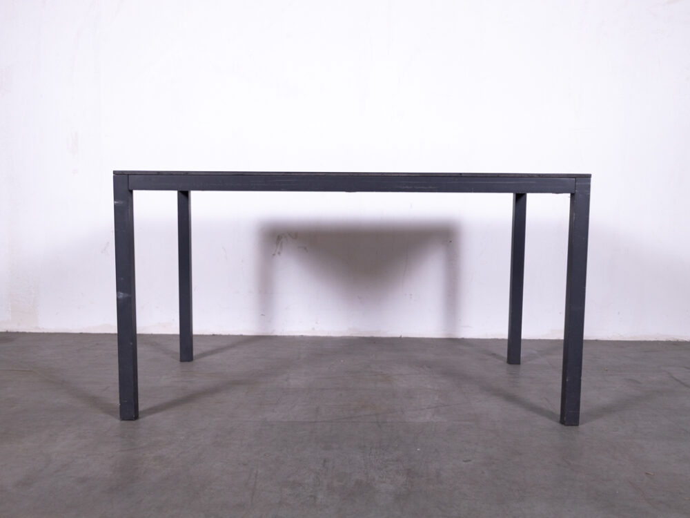 Terrastafel Liam grijs 140x80cm