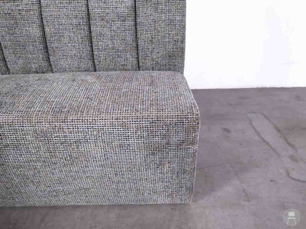 Wandbank Emma vlucle grijs 140cm