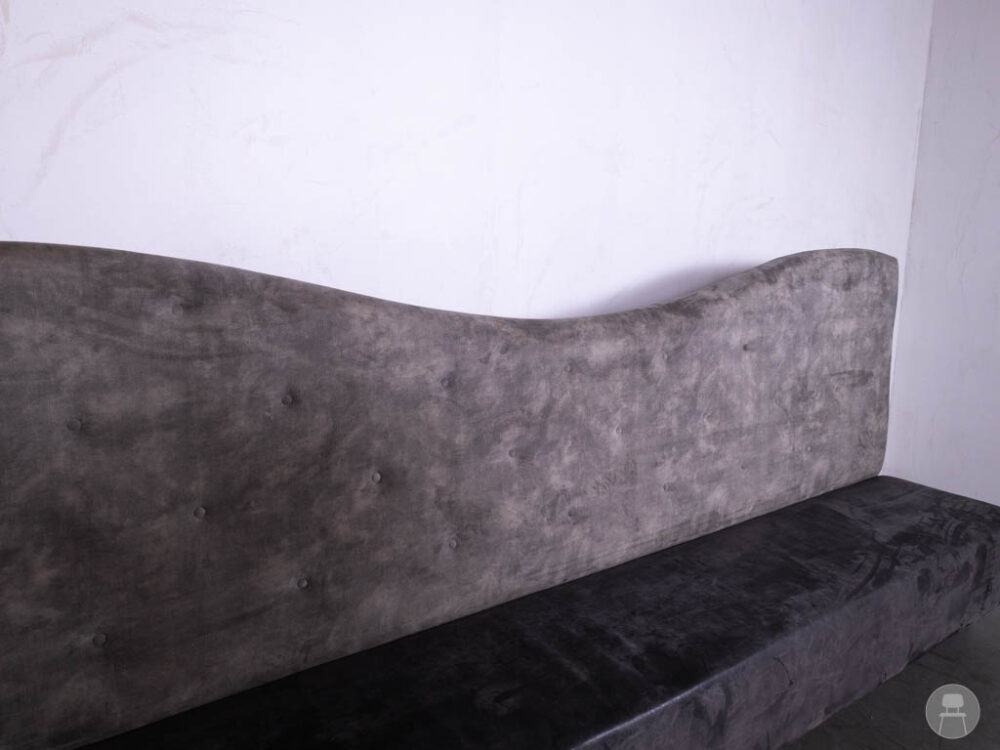 Wandbank Lieke grijs 350cm