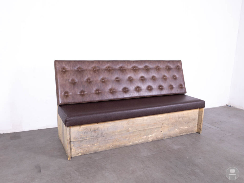Wandbank Miranda bruin 150cm