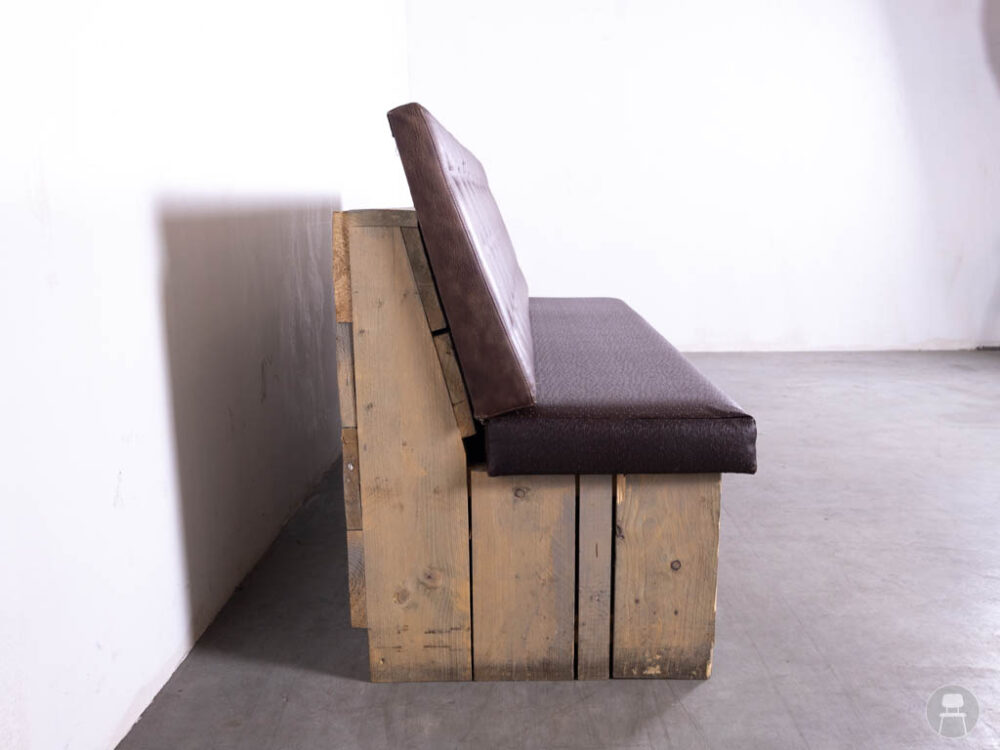 Wandbank Miranda bruin 150cm