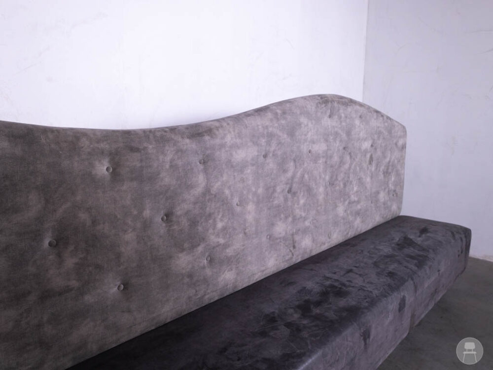 Wandbank Simone grijs 350cm