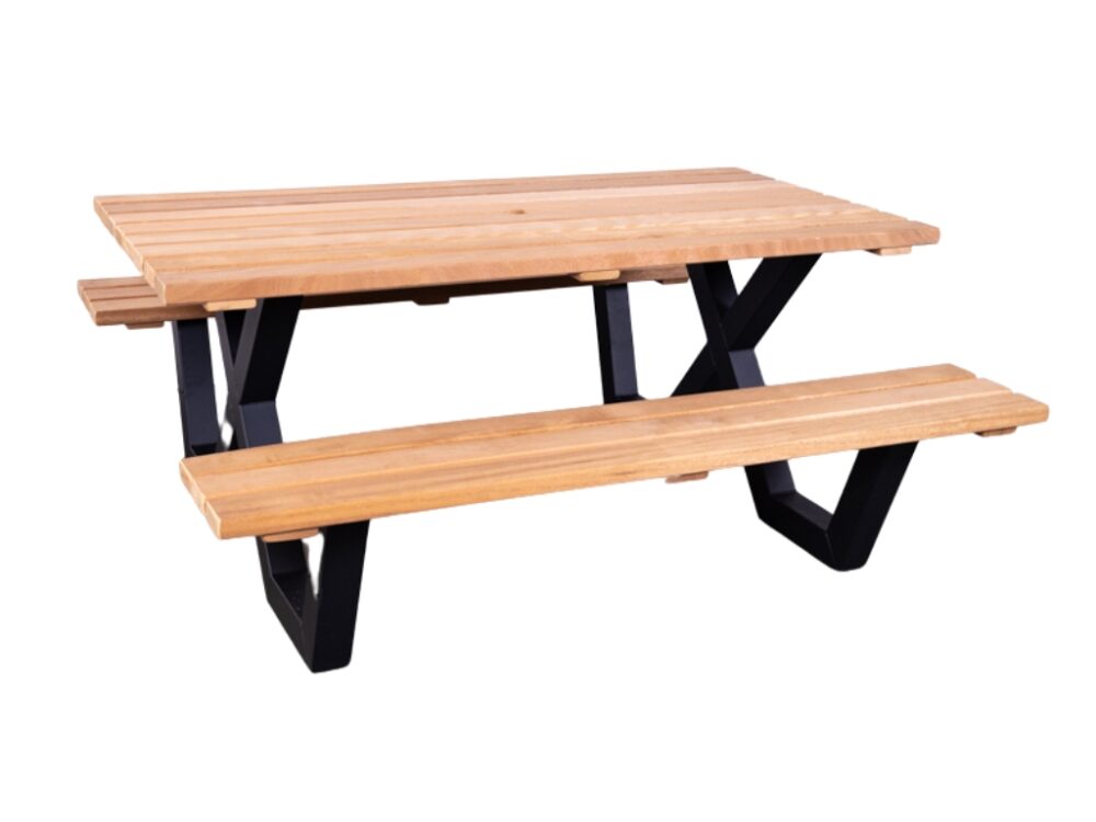 Picknickbank Talen zwart 180cm NIEUW