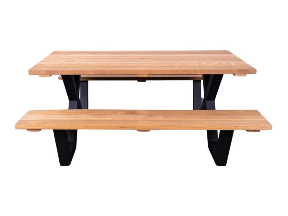 Picknickbank Talen zwart 180cm