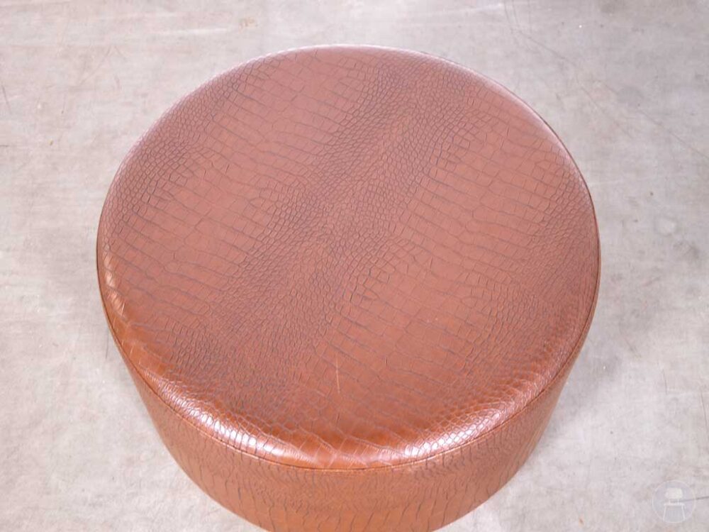Poef Krokodil bruin 70cm rond