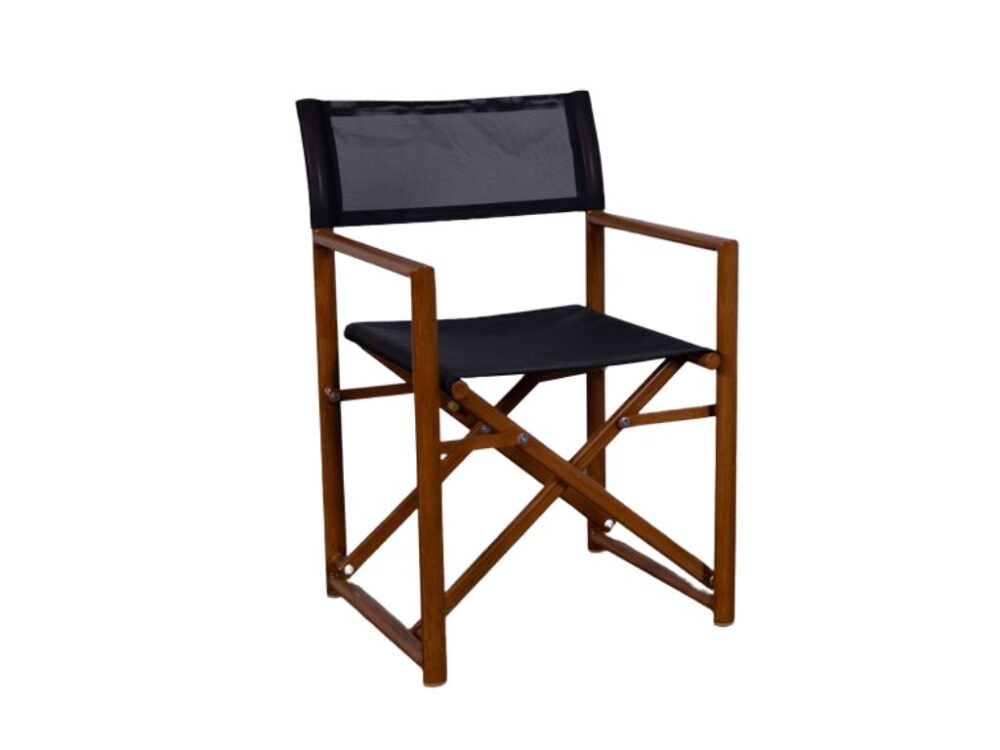 Regisseursstoel Directeur teak look NIEUW