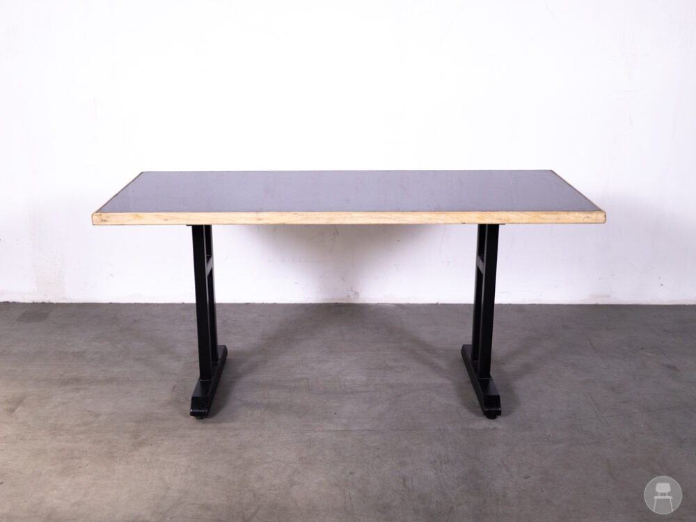 Stamtafel Stone zwart 160x70cm
