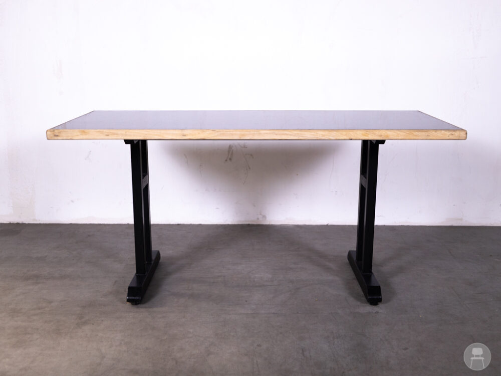 Stamtafel Stone zwart 160x70cm