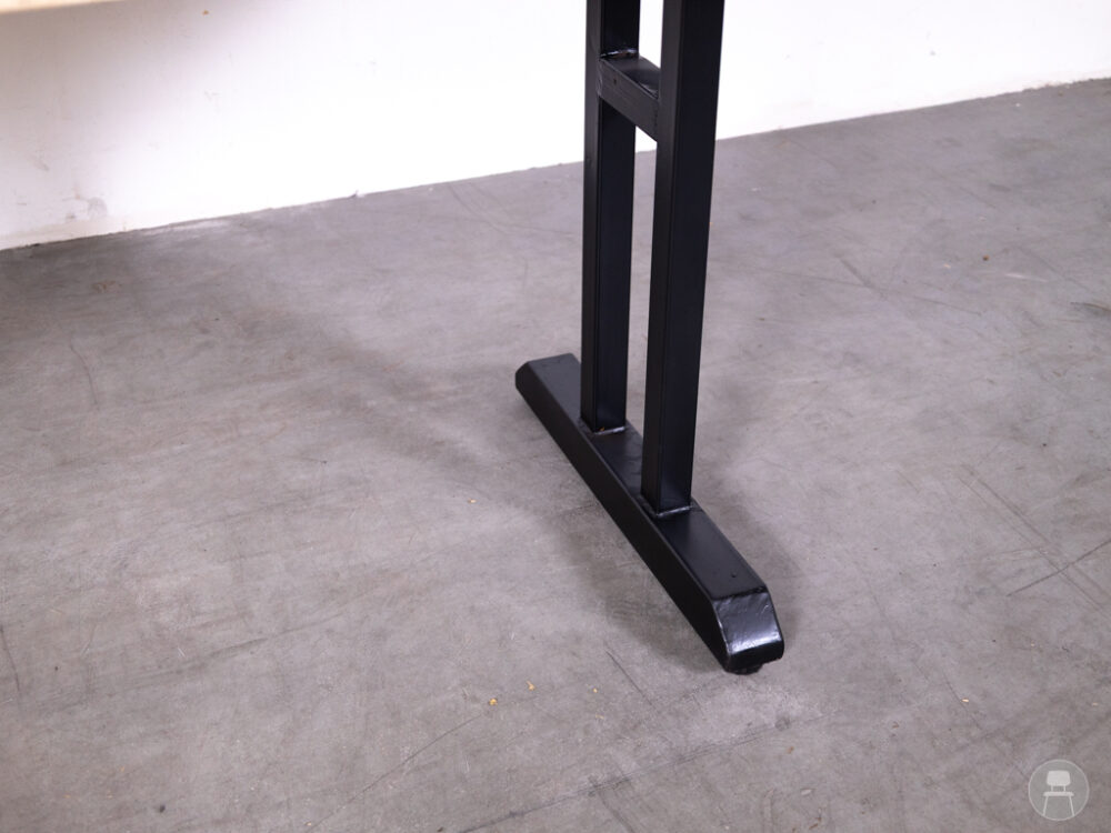 Stamtafel Stone zwart 160x70cm