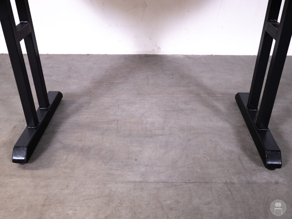 Stamtafel Stone zwart 160x70cm