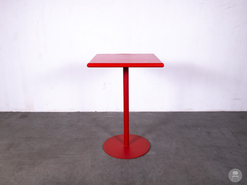 Statafel Richard rood 70x70cm