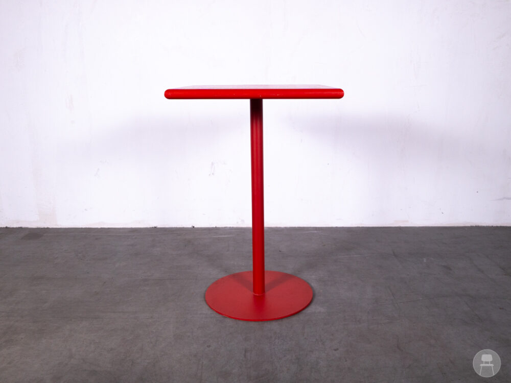Statafel Richard rood 70x70cm
