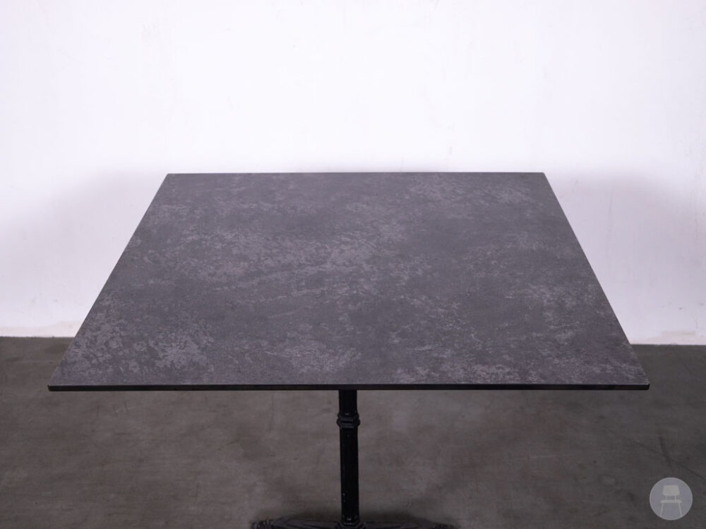 Tafelblad Gijs stonelook grijs HPL volkern Satelliet 90x90cm