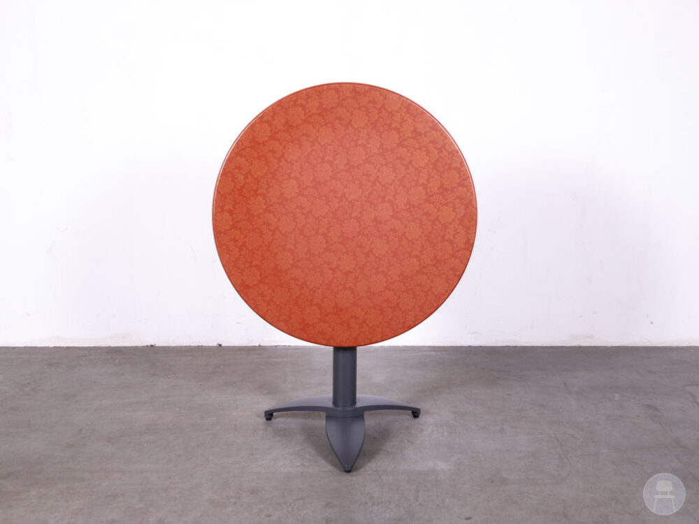 Terras-klaptafel Flower rood Satelliet 80cm rond