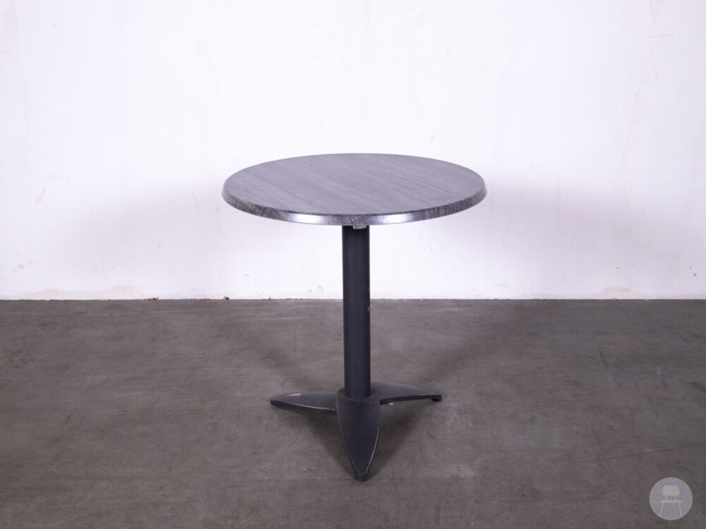 Terras-klaptafel Niels houtlook grijs Satelliet 70cm rond