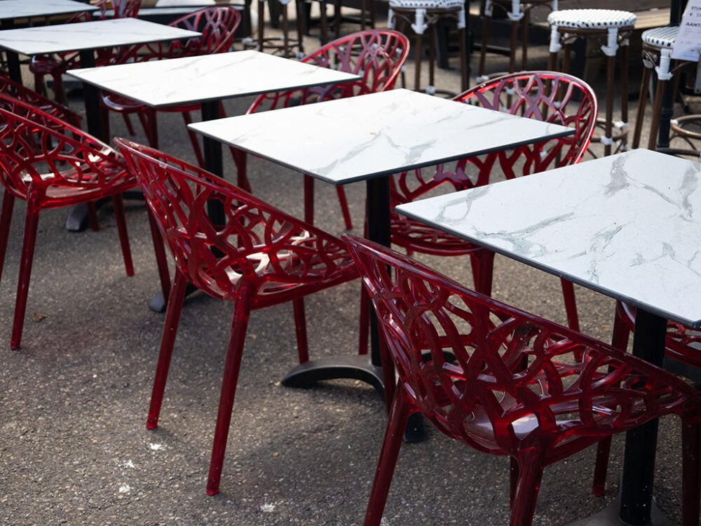 Terrasstoel Siesta crystal rood - Afbeelding 7