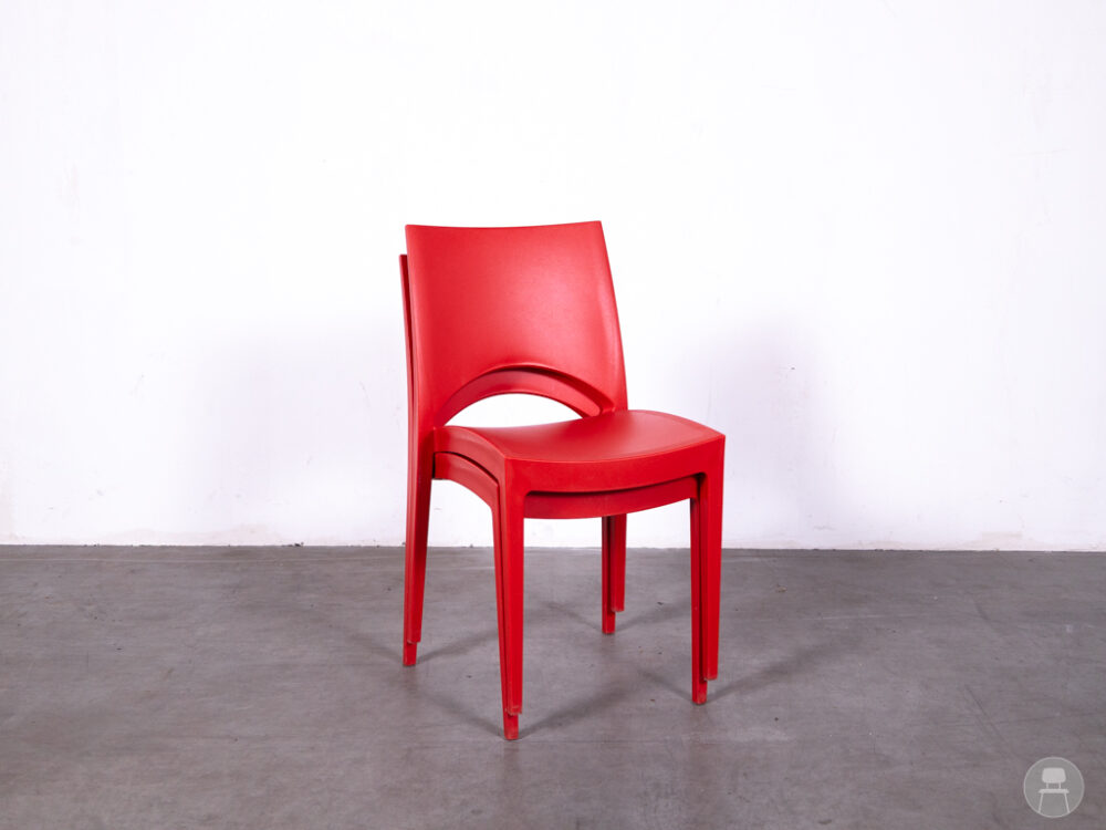 Terrasstoel Tjerk rood