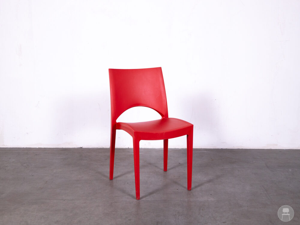 Terrasstoel Tjerk rood
