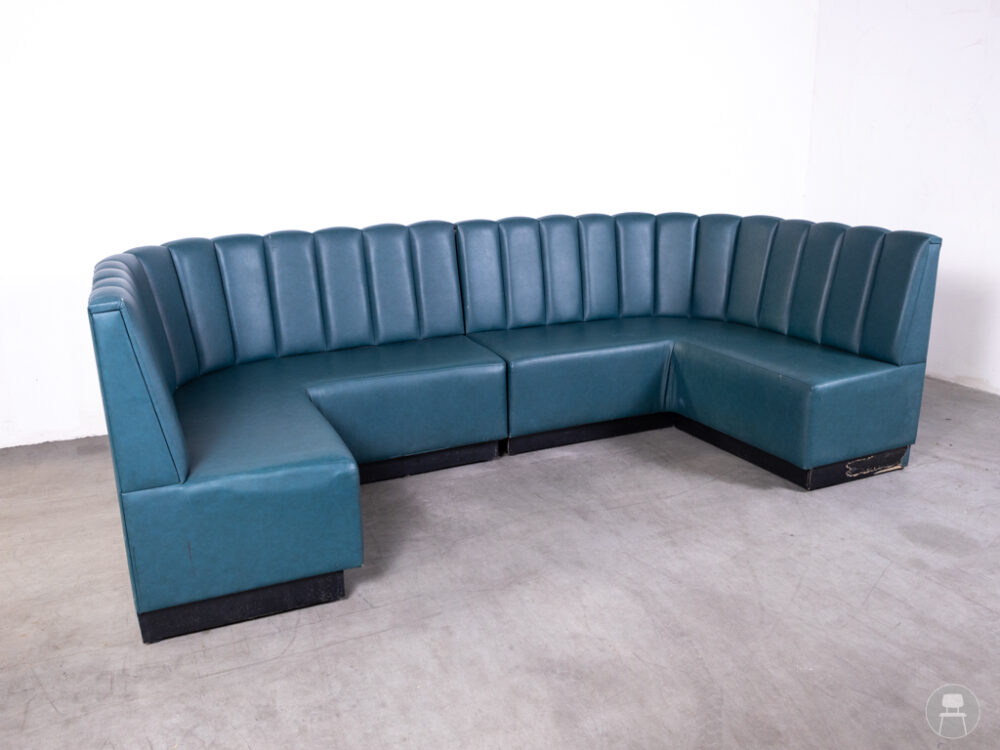 Wandbank u-vorm Emiek blauw 300cm Satelliet