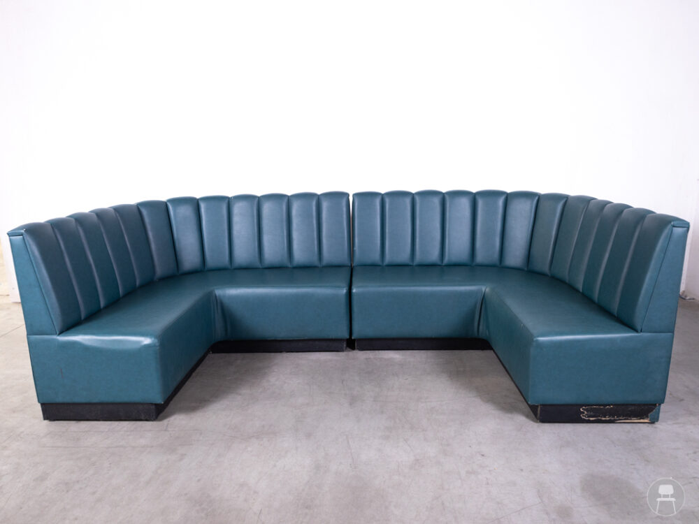Wandbank u-vorm Emiek blauw 300cm Satelliet