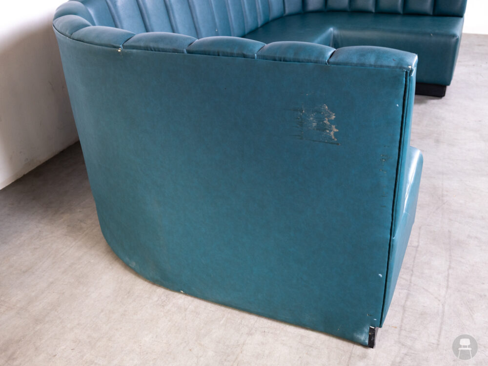 Wandbank u-vorm Emiek blauw 300cm Satelliet
