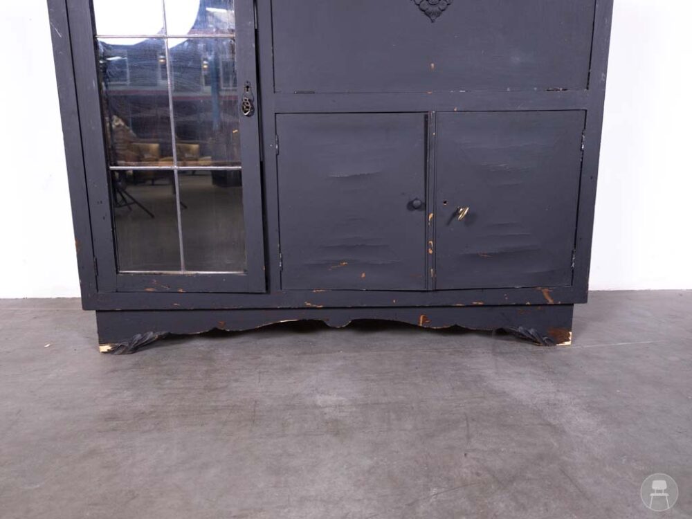 Wandkast Silke zwart 134x113cm