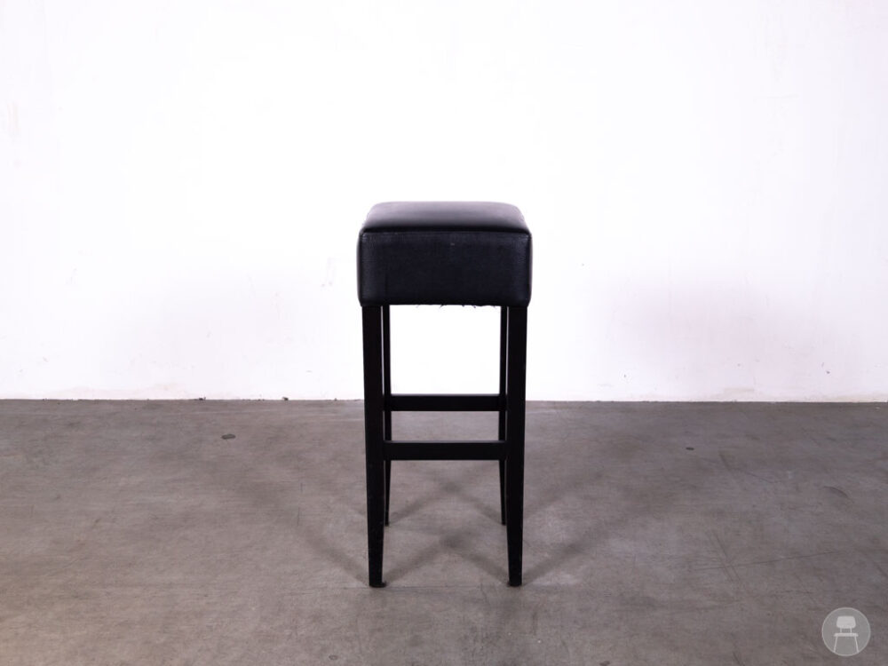 Barkruk Cube Edwin zwart