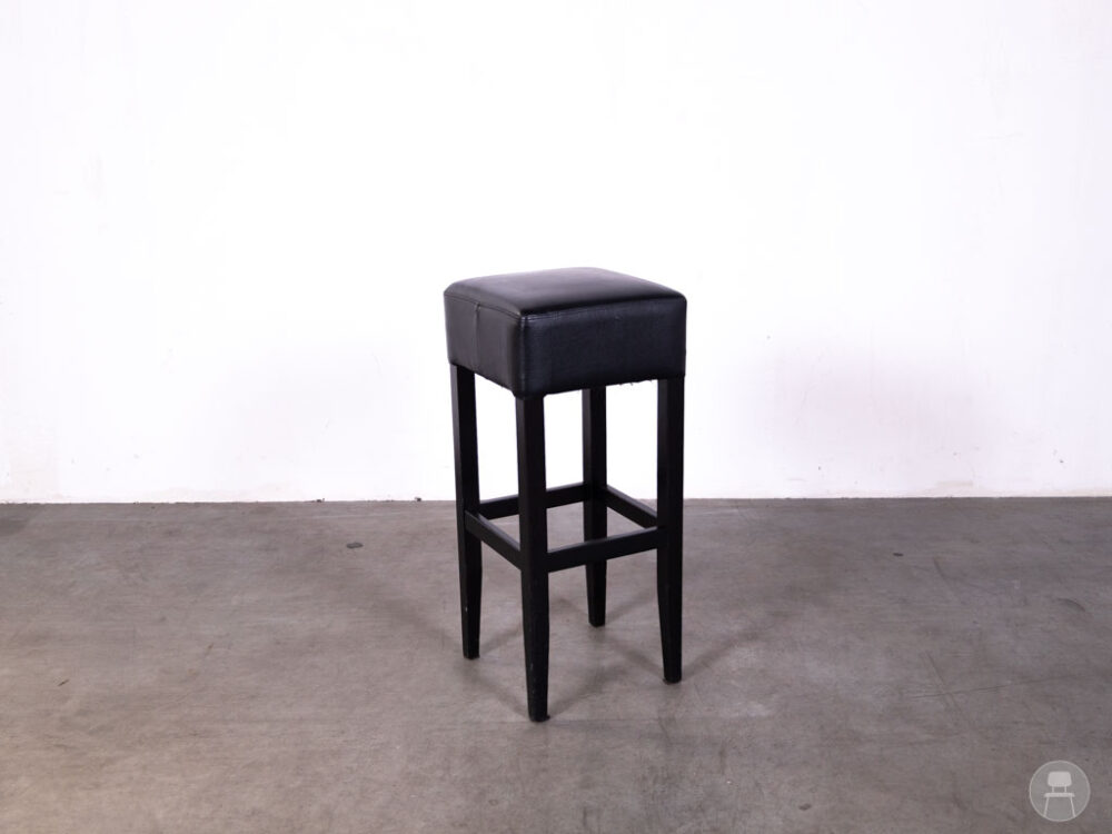 Barkruk Cube Edwin zwart