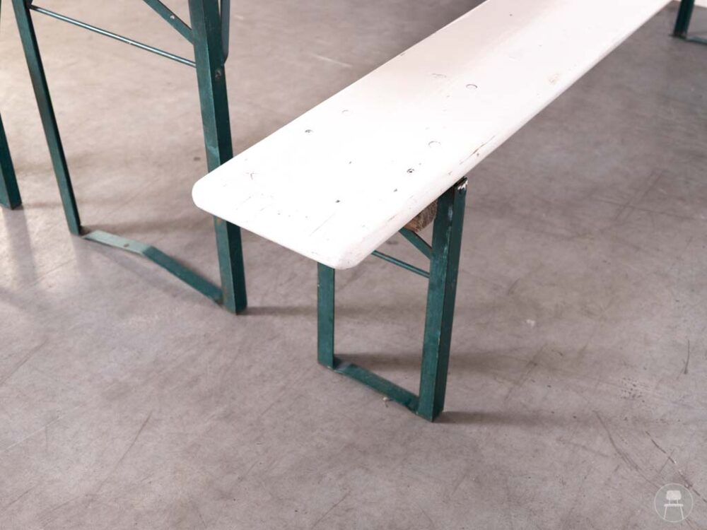 Bierbank set Peggy wit 220cm
