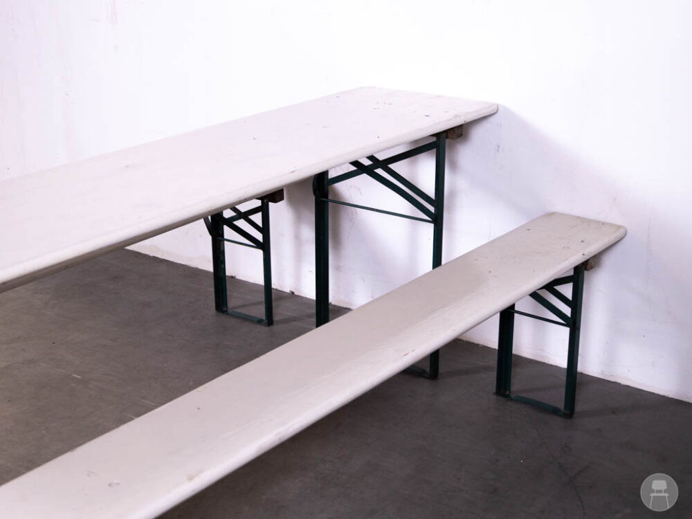 Bierbank set Peggy wit 220cm