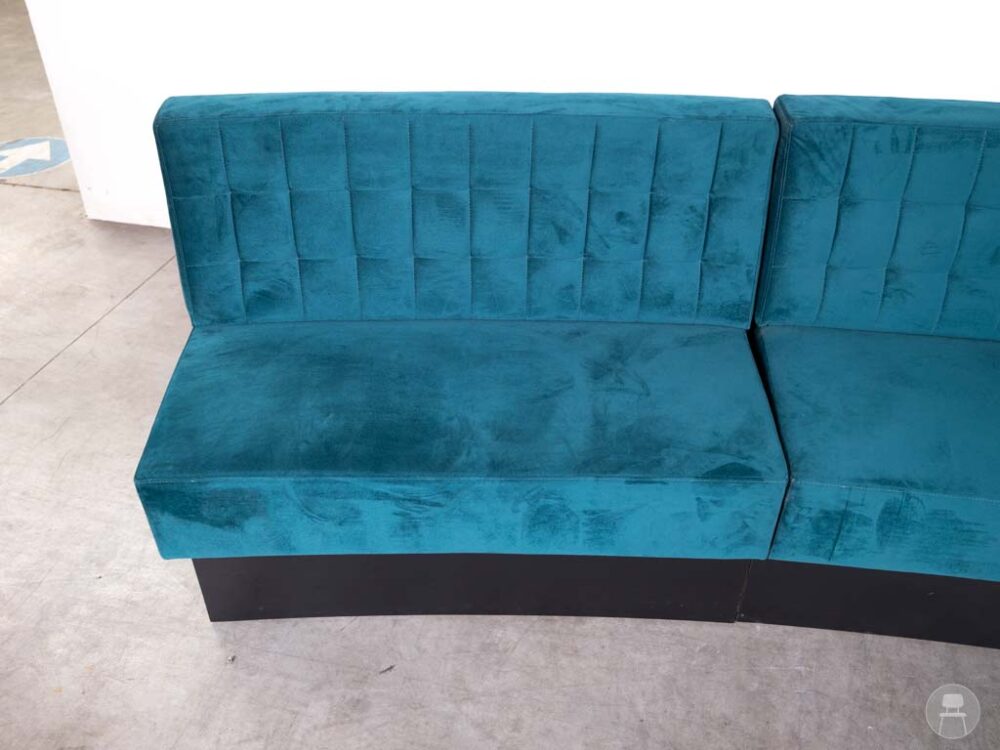 Horecabank Barcelona velvet blauw Satelliet 330cm