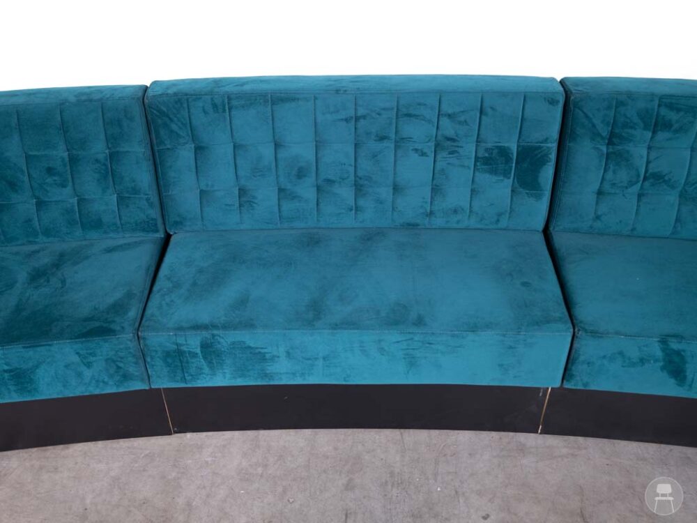 Horecabank Barcelona velvet blauw Satelliet 330cm